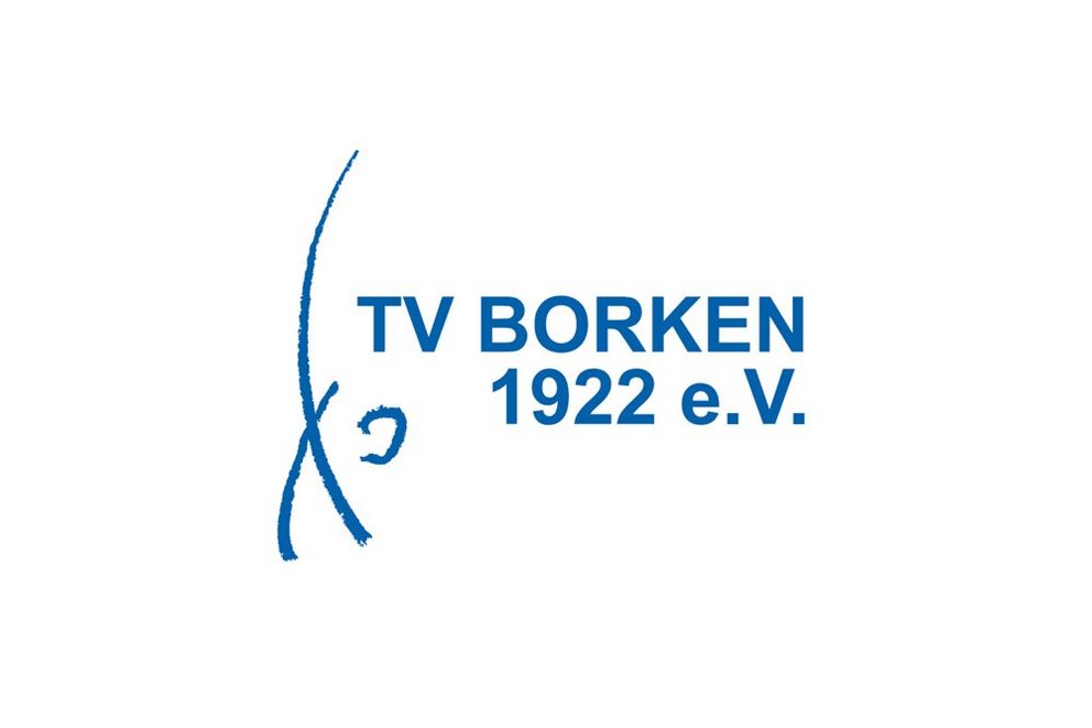 Logo von TV Borken. Logo von TV Borken, das den Schriftzug in modernen Buchstaben und einer dynamischen Farbgestaltung zeigt.
