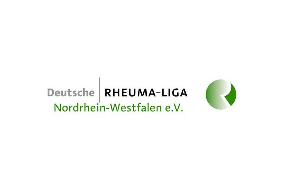 deutsche Rheuma Liga. Grünes Logo auf weißem Hintergrund vom Deutsche Rheuma-Liga Nordrhein-Westfalen e.V.